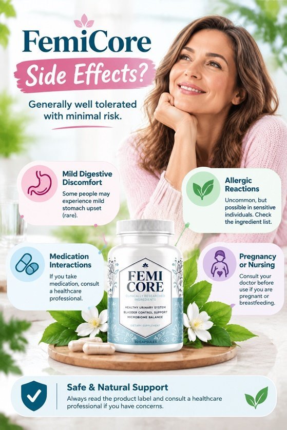 FemiCore side effects and safety considerations